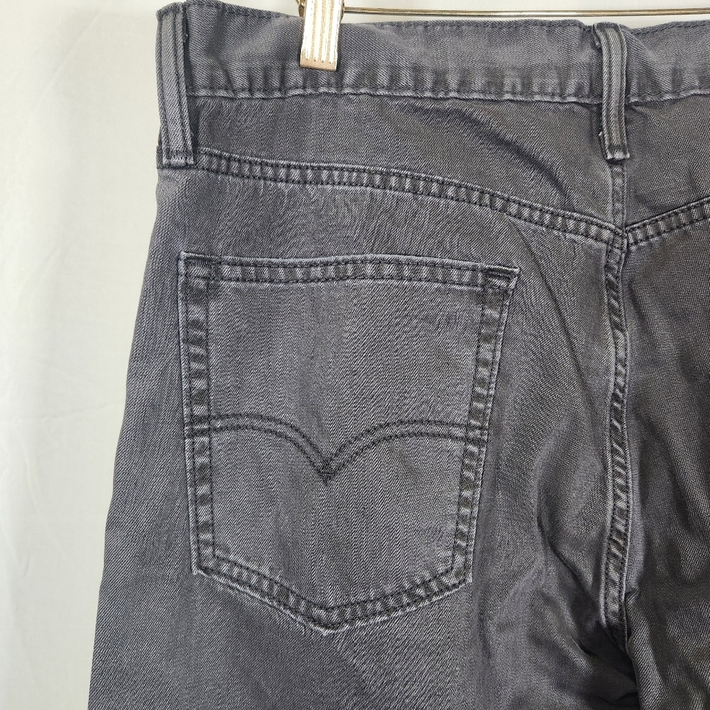 Vintage 514 Levi's Gray Relaxed Fit Jeans Straight Leg 100% Cotton - Picture 7 of 10